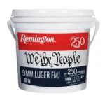 Remington Arms Co. Inc. Remington "We the People" Handgun Ammunition 9mm Luger 115gr FMJ 1145 fps 250/ct Bucket