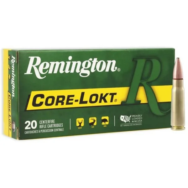 Remington Arms Co. Inc. Remington Core-Lokt Rifle Ammunition 7.62x39mm 125 gr PSP 2365 fps 20/ct