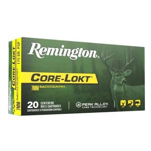 Remington Arms Co. Inc. Remington Core-Lokt Rifle Ammunition 7mm Backcountry 175gr PSP 3100 fps 20/ct