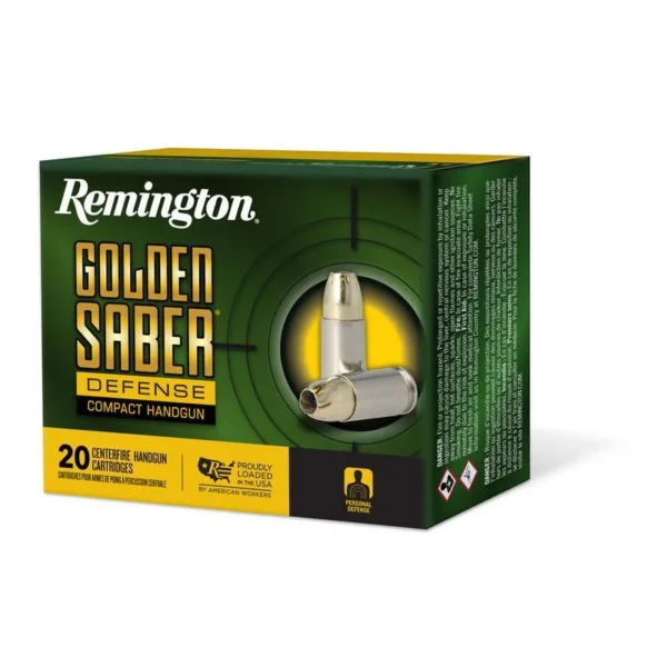 Remington Arms Co. Inc. Remington Golden Saber Defense Compact Ammunition .40 S&W 180gr BJHP 785 fps 20/ct
