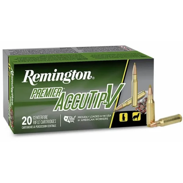 Remington Arms Co. Inc. Remington Premier AccuTip Varmint Rifle Ammunition .221 Fireball 50 gr ATV 2995 fps 20/ct