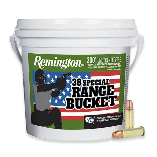 Remington Arms Co. Inc. Remington Range Bucket UMC Handgun Ammunition 38 Spl 130 gr. FMJ 800 fps 300/ct