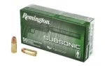 Remington Arms Co. Inc. Remington Subsonic Handgun Ammunition 9mm Luger 147gr FNEB 945 fps 50/ct - alternate view 2