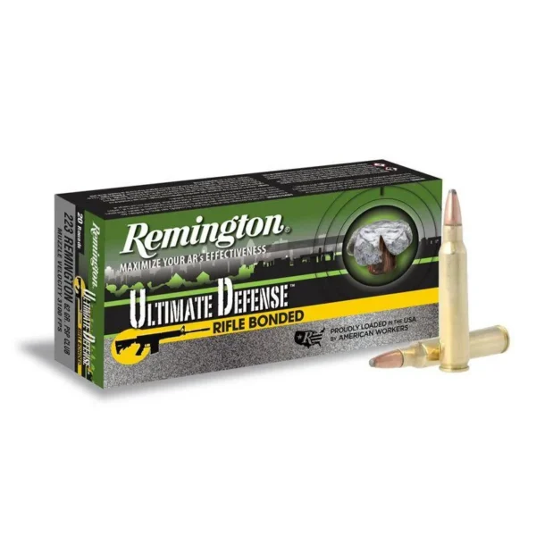 Remington Arms Co. Inc. Remington Ultimate Defense Rifle Ammo .223 Rem 62 gr SP 3100 fps 20/ct
