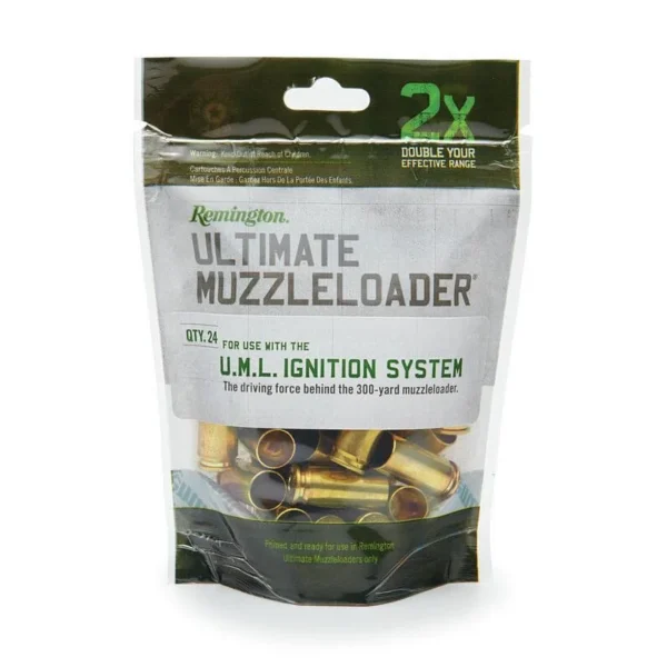 Remington Arms Co. Inc. Remington Ultimate Muzzleloader Ignition Source Primed UML Brass Case 24/ct