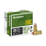 Remington Arms Co. Inc. Remington UMC Handgun Ammunition 9mm Luger 115 gr. FMJ 1145 fps 1000/ct (4-250/ct)
