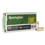 Remington Arms Co. Inc. Remington UMC Handgun Ammunition 9mm Luger 115 gr JHP 1145 fps 50/ct
