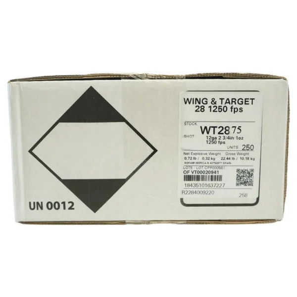 Rio Outdoors Corp Rio Wing & Target Patriot Shotshells 12ga 2-3/4" 1oz 1250 fps #7.5 250/ct Case (10 Boxes 25/ct)