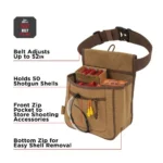 The Allen Company Inc. Allen Rival Double Compartment Shell Bag with 52" Belt Tan - alternate view 2