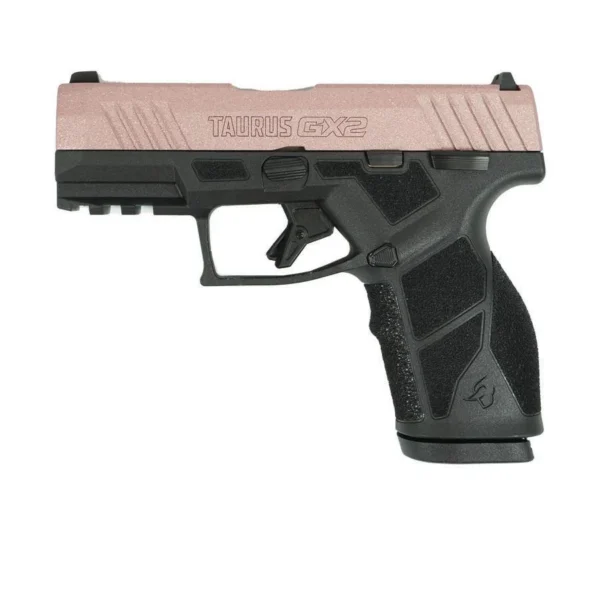 Taurus International Inc. Taurus GX2 "Rose Gold Glitter" Handgun 9mm Luger 13rd Magazines (2) 3.38" Barrel Black Frame/Custom