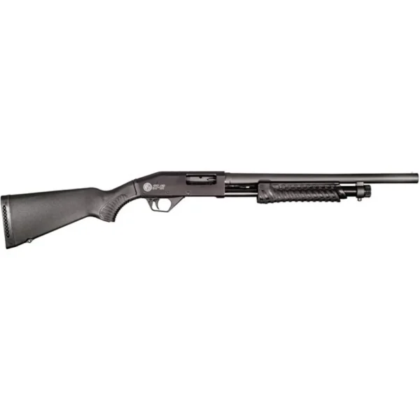 Taurus InternationalInc - Rossi Rossi ST12 Pump Action Shotgun 12 ga 3" Chamber 4/rd 18.5" Barrel Black