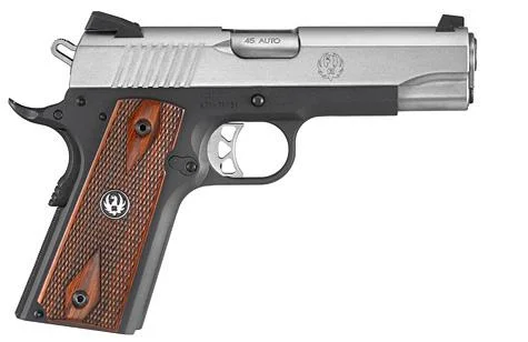Sturm Ruger & Co SR1911 .45ACP 4.25" BRL LOW GLARE STS SLIDE BLK ALLOY FRAME