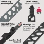 The Allen Company Inc. Allen Ruger Vertex Web Rifle Sling with Swivels 38" Black - alternate view 3