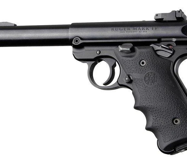 Hogue Inc. Ruger MKIV Rubber Grip with Finger Grooves Black