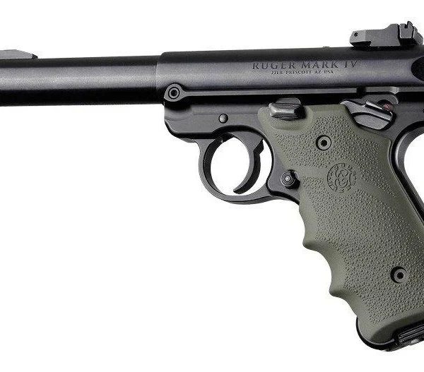 Hogue Inc. Ruger MKIV Rubber Grip with Finger Grooves OD Green