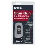 Security Equipment Corporation Sabre 3-in-1 Stun Gun Safety Tool with Personal Alarm and Flashlight Grey - alternate view 2