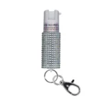 SABRE JEWELED SPRAY W/KEY RING SLV