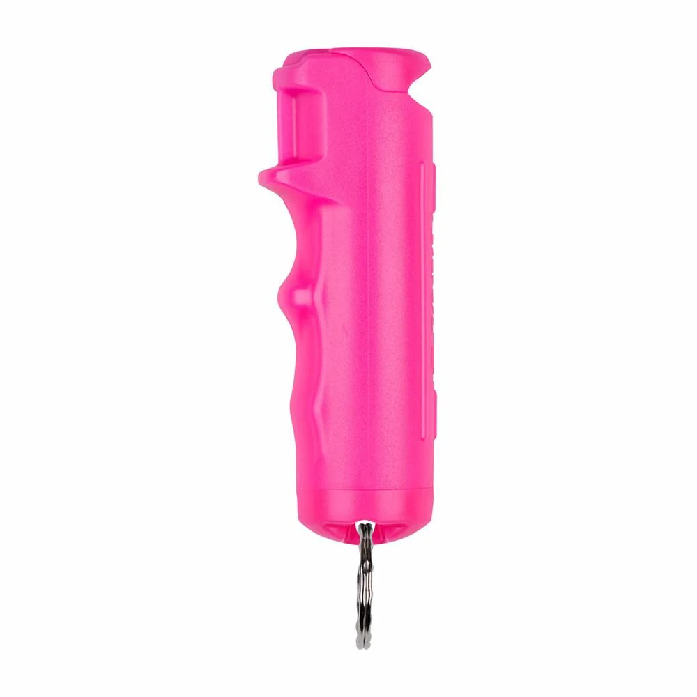 sabre-pepper-gel-spray-primary Security Equipment Corporation Sabre Pepper Gel with Fast Flip Top Safety and Snap-Clip Keychain Pink
