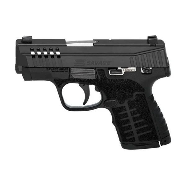 Savage Arms Stance Black Manual Safety Night Sights Handgun 9mm Luger 7rd Magazine 3.2" Barrel Black Grip - Demo