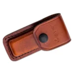 Battenfeld Knives Schrade Uncle Henry Smokey Lockback Folding Knife 2-7/8" Clip Point Blade Wood with Leather Sheath