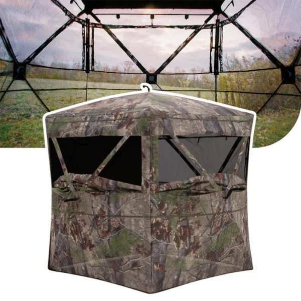 Ardisam (River's Edge/ Barronett Blinds) Barronett Blinds Insight See Through Ground Blind Bloodtrail Backwoods Camo