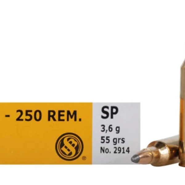 Mag-Tech/Sellier- Bellot Sellier & Bellot Rifle Ammunition .22-250 Rem 55 gr SP 20/ct