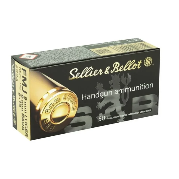 Mag-Tech/Sellier- Bellot Sellier & Bellot Pistol & Revolver Ammo 9mm Luger 115 gr FMJ 50/ct