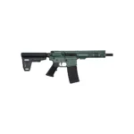 10 Ring GLFA 223 Wylde Braced Pistol .223 Wylde 30rd Magazine 7.5" Nitride Barrel Charcoal Green Finish