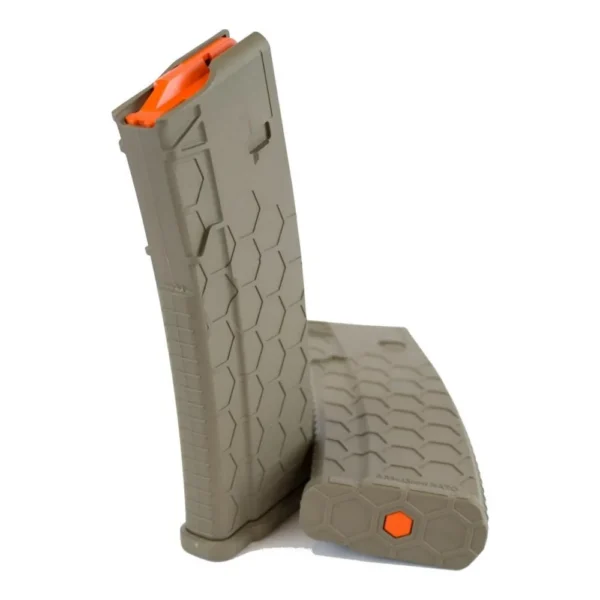 Sentry Hexmag Series 2 AR-15/M4/M16 Rifle Magazine FDE with Orange Follower .223/5.56x45mm 30/rd
