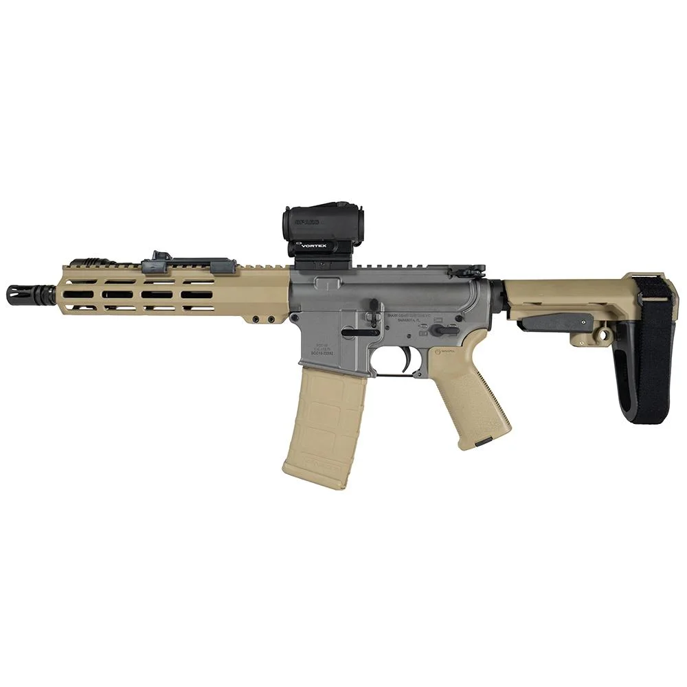 shark-coast-tumbleweed-ar-pistol-primary Shark Coast Tactical Shark Coast Tumbleweed AR Pistol Bundle 5.56mm 30rd Magazine 10.5'' Threaded Barrel Vortex Sparc Red Dot