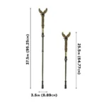 The Allen Company Inc. Allen Shocker Tom Maker Click-Stix Shooting Stick 36" Green Camo - alternate view 2