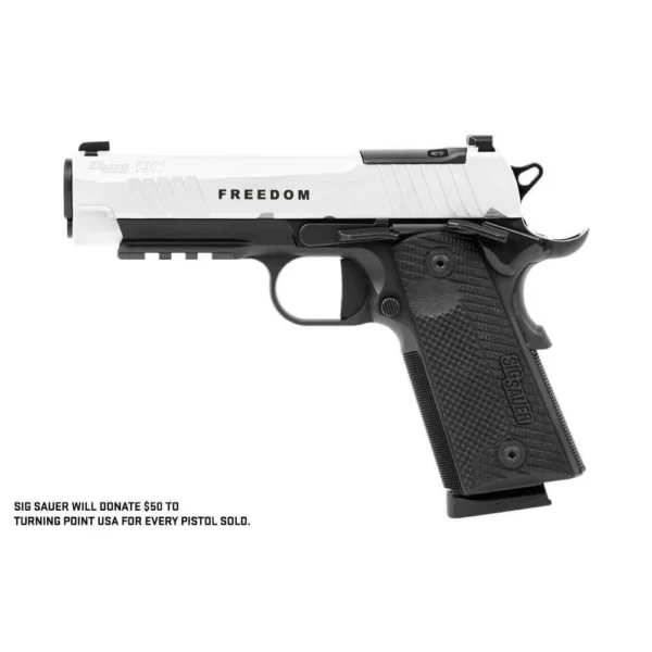 Sig Sauer SIG 1911-XCarry Freedom Handgun .45 ACP 4.2" 8rd Magazines(2) Two-Tone White on Black Optic Ready