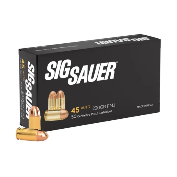 Sig Sauer Sig Elite Performance Handgun Ammunition .45 ACP 230 gr FMJ 830 fps 50/ct