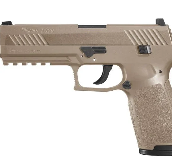 Sig Sauer P320 .177 cal CO2-Powered ASP Air Pistol w 30/rd Belt Magazine 12 Gram CO2 Cartridge - Coyote