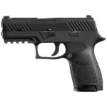Sig Sauer P320 Compact Handgun 9mm Luger 10rd Magazines 3.9" Barrel Nitron Finish Siglite Sights MA Compliant Manual Safety