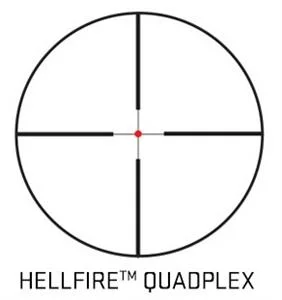 Sig Sauer Whiskey4 Rifle Scope 2.5-10x42 30mm SFP Hellfire Quadplex Illum Black