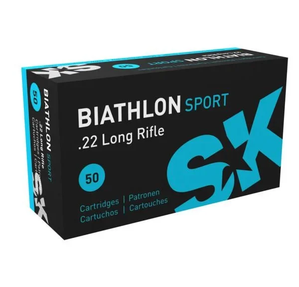 SK SK Biathlon Sport Rimfire Ammunition .22 LR 40 gr LRN 1106 fps 50/ct