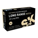 SK SK Long Range Match Rimfire Ammunition .22 LR 40 gr LRN 1106 fps 50/ct