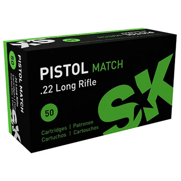 SK SK Pistol Match Rimfire Ammunition .22 LR 922 fps 40 gr 50/ct