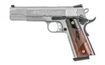 Smith & Wesson Inc. Smith & Wesson 1911 Engraved Handgun .45 ACP 8rd Magazine 5" Barrel Engraved Silver with Wood Grip