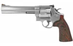 Smith & Wesson Inc. Smith & Wesson N Frame Model 629 Deluxe Handgun .44 Mag 6rd Capacity 6.5" Barrel Silver with Brown Grip