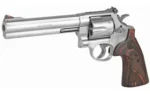 Smith & Wesson Inc. Smith & Wesson N Frame Model 629 Deluxe Handgun .44 Mag 6rd Capacity 6.5" Barrel Silver with Brown Grip