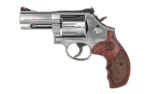 Smith & Wesson Inc. Smith & Wesson L Frame Model 686 Plus Deluxe Handgun .357 Mag 7rd Capacity 3" Barrel Silver with Wood