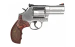 Smith & Wesson Inc. Smith & Wesson L Frame Model 686 Plus Deluxe Handgun .357 Mag 7rd Capacity 3" Barrel Silver with Wood