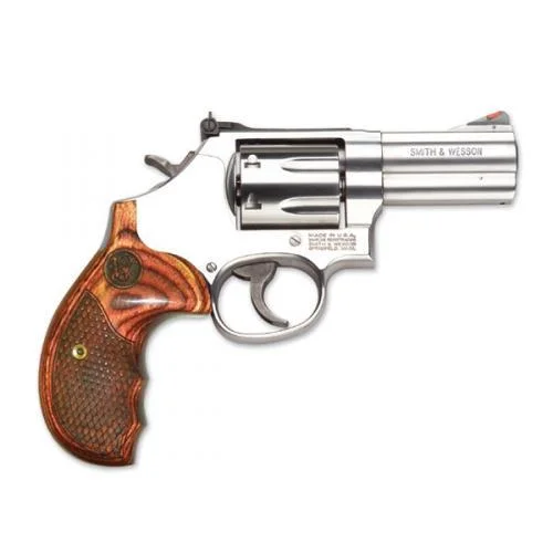 smith-wesson-686-plus-deluxe-357-3in-primary Smith & Wesson Inc. Smith & Wesson L Frame Model 686 Plus Deluxe Handgun .357 Mag 7rd Capacity 3" Barrel Silver with Wood