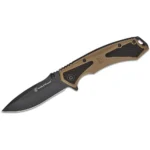 Battenfeld Knives Smith & Wesson Extreme Ops Spring Assist Folding Knife 3-1/4" Drop Point Blade Black Tan Box - alternate