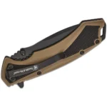 Battenfeld Knives Smith & Wesson Extreme Ops Spring Assist Folding Knife 3-1/4" Drop Point Blade Black Tan Box - alternate