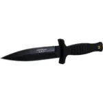 Battenfeld Knives Smith & Wesson H.R.T. False Edge Fixed Knife 4-7/10" Dagger Blade Black
