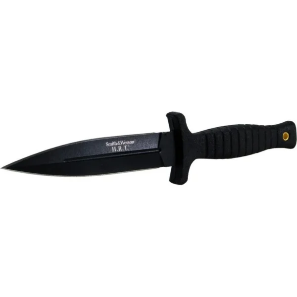 Battenfeld Knives Smith & Wesson H.R.T. False Edge Fixed Knife 4-7/10" Dagger Blade Black