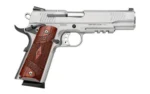Smith & Wesson Inc. S&W M1911TA E-Series Tactical Rail Handgun 45 Auto 8rd Magazine 5" Barrel Wood Grips - alternate view 3